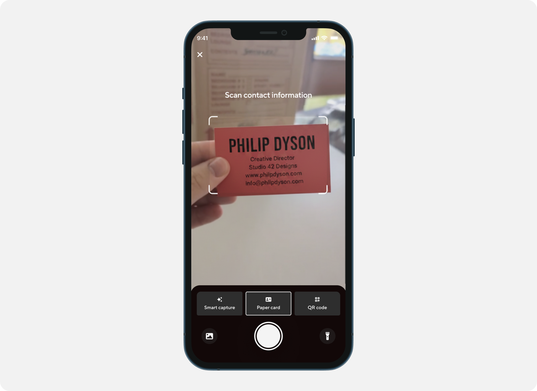 Step 1 - Scanner mode selection screen